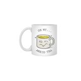 Fizello Anxie-Tea Beyaz Kupa, 330 ml, Seramik, Hediyelik