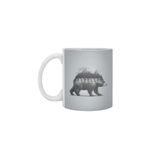 Fizello Bear Forest Beyaz Kupa, 330 ml, Seramik