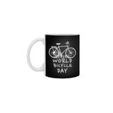 Fizello Beyaz Kupa, 330 ml, World Bicycle Day Tasarımı