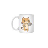 Fizello Beyaz Kupa, Kedi Resimli, 330 ml