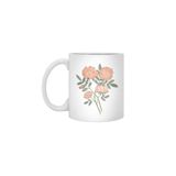 Fizello Briar Rose Beyaz Kupa, 330 ml, Seramik