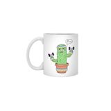 Fizello Cactus Beyaz Kupa, 330 ml, Seramik, Hediyelik