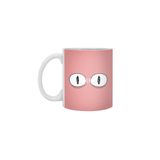 Fizello Cartoon Eyes Beyaz Kupa, 330 ml, Seramik, Hediyelik
