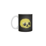 Fizello Classic Skull Beyaz Seramik Kupa, 330 ml, Hediyelik