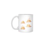 Fizello Cute Pancake Beyaz Kupa, 330 ml, Seramik