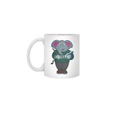 Fizello Elephant As Teacher With Book & Pointer Beyaz Kupa, 330 ml