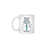 Fizello Hippo As Doctor With Smock Beyaz Kupa, 330 ml
