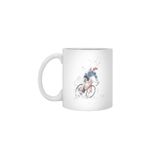 Fizello I Want To Ride My Bicycle Beyaz Kupa, 330 ml