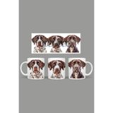 Fizello Old Danish Pointer Kupa, 330 ml, Beyaz, Seramik FIZELLO-MUG-640-old-danish-pointer
