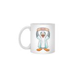 Fizello Penguin As Doctor With Plaster Beyaz Kupa, 330 ml, Seramik