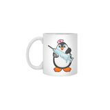 Fizello Penguin Hemşire Aşı Şırınga Beyaz Kupa, 330 ml