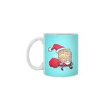 Fizello Santa Pancake Beyaz Kupa, 330 ml, Seramik