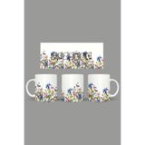 Fizello Yabani Çiçekler Temalı Kupa, 330 ml, Beyaz, Seramik FIZELLO-MUG-wildflower-13