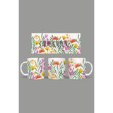 Fizello Yabani Çiçekler Temalı Kupa, 330 ml, Beyaz, Seramik FIZELLO-MUG-wildflower-22