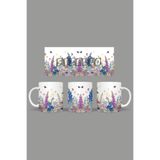 Fizello Yabani Çiçekler Temalı Kupa, 330 ml, Beyaz, Seramik FIZELLO-MUG-wildflower-29