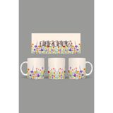 Fizello Yabani Çiçekler Temalı Kupa, 330 ml, Beyaz, Seramik FIZELLO-MUG-wildflower-31 FIZELLO-MUG-wildflower-31