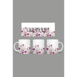Fizello Yabani Çiçekler Temalı Kupa, 330 ml, Beyaz, Seramik FIZELLO-MUG-wildflower-44