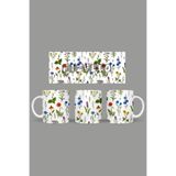 Fizello Yabani Çiçekler Temalı Kupa, 330 ml, Beyaz, Seramik FIZELLO-MUG-wildflower-49