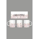 Fizello Yabani Çiçekler Temalı Kupa, 330 ml, Beyaz, Seramik FIZELLO-MUG-wildflower-4