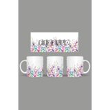 Fizello Yabani Çiçekler Temalı Kupa, 330 ml, Beyaz, Seramik FIZELLO-MUG-wildflower-8