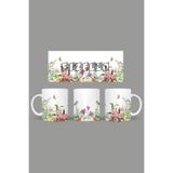 Fizello Yabani Çiçekler Temalı Kupa, 330 ml, Beyaz, Seramik FIZELLO-MUG-wildflower-9 FIZELLO-MUG-wildflower-9