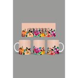 Fizello Yabani Çiçekler Temalı Kupa, 330 ml, Beyaz, Seramik FIZELLO-MUG-wildflower-91 FIZELLO-MUG-wildflower-91