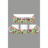 Fizello Yabani Çiçekler Temalı Kupa, 330 ml, Beyaz, Seramik FIZELLO-MUG-wildflower-94 FIZELLO-MUG-wildflower-94