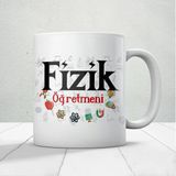 Fizik Öğretmenlerine Özel Öğretmenler Günü Hediyelik Baskılı Kupa