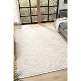 Fizy Beyaz Halı Loop Sisal Halı Modern Dokuma Oturma Odası Salon Halısı 13791A Beyaz 100 x 200