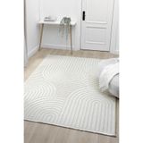 Fizy Beyaz Halı Loop Sisal Halı Modern Dokuma Oturma Odası Salon Halısı 13792A Beyaz 80 x 150