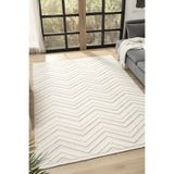 Fizy Beyaz Halı Loop Sisal Halı Modern Dokuma Oturma Odası Salon Halısı 13797A Beyaz 100 x 200