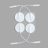 Fizyo Shop Yuvarlak Soketli Elektrot 3.2*3.2 cm ems Tens Cihazı Pin Girişli Elektrod , 2 Paket
