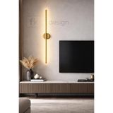 FK DESİGN Modern Dekoratif Led Duvar Aplik 70 Cm Günışığı ESKİTME 1 Adet ( PİLLİ )