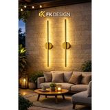 FK DESİGN Modern Dekoratif Led Duvar Aplik 70 Cm Günışığı ESKİTME 2 Adet ( PİLLİ Aplik )