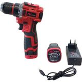 Fk Friko 16.8V 2.0AH Kömürsüz Motor Şarjlı Matkap Vidalama 2 Bataryalı Çantalı Set