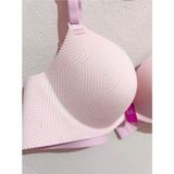 Fk Kadın Lazer Kesim Desteksiz Dolgusuz Balenli Soft Sütyen - Pembe - 80