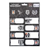 FKM Beşiktaş Lisanslı Stickers + Okul Etiketi 3 Yaprak