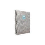 FKM Gıpta Dark Sprint Siyah Yapraklı Defter 17X24CM + Beyaz Kalem