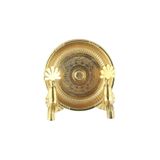 FKN Hamam Taslı İkili Yonca Sarı Altın Pirinç Dekoratif Kurna Hamam Osmanlı Musluk (2 MUSLUK 1 HAMAM TASI)