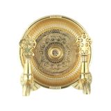 FKN İkili Hamam Taslı Sarı Osmanlı Musluk (2 Musluk + 1 Hamam Tası) Sarı