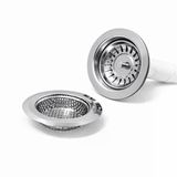 FKN Krom Eviye - Lavabo Gider Süzgeci ve Çöp Tıkacı Seyyar Süzgeç (2 ürün)