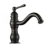 FKN Royal Kısa Siyah Lavabo Bataryası