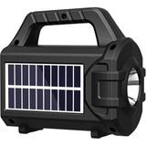 FL-3358 60W 6500K Beyaz Solar Radyolu Fener - Siyah