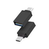 Flagen Apple Macbook Pro Air Uyumlu USB To Type-C Dönüştürücü Çevirici - Siyah