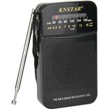 Flagen Knstar Radyo Pilli Cep Radyosu Fm-Am Güçlü Çekim Kaliteli Kulaklık Girişi Olan Cep Deprem Çantası