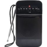 Flagen Pilli Deprem Radyosu Yüksek Ses Fm/am Radyo Kulaklık Girişli - Siyah