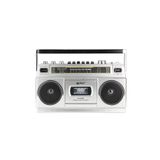 FLAGEN Retro Boombox Müzik Çalar Kaset Çalar Bluetooth FM/AM/SW Radyo USB TF Kart Girişli