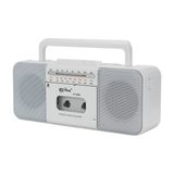 Flagen Retro Taşınabilir Müzik Çalar Radyo Usb/tf & Bluetooth Mp3 Çalar Çift Hoparlörlü Kompakt Ses Sistemi - Beyaz
