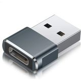 Flagen USB To Type C - USB 3.0 Yüksek Hızlı Veri Aktarımı Çevirici Aparat Dönüştürücü Otg Adaptör - Gri