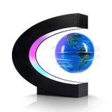 Flagest Manyetik Levitasyonunun Yüzen Küre, Levitating C Şekilli Küre Eğitim için LED Işıkları ile Ev Ofis Masası Kitaplık Dekoru, Tatil Yıldönümü Noel Yaratıcı Hediye (7,3 cm Globe)